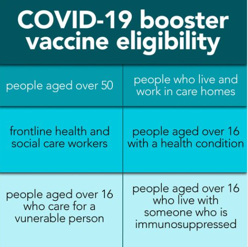 banner reading covid-19 booster vaccine eligibility