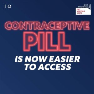 contraceptive pill is now even easier to access