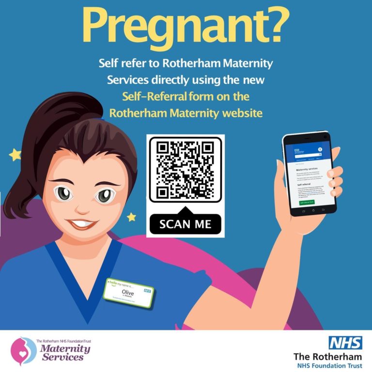 pregnancy self referral poster