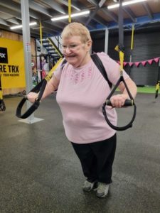 elderly woman exercising